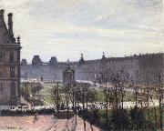 Camille Pissarro The Carrousel,autumn morning oil painting on canvas